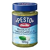 Barilla Pesto Basilico e Mozzarella di Bufala 190g I Glutenfreie Italienische...