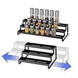 Afeeler Gewürzregal Stehend 3 Etagen, Gewürz Organizer Erweiterbar...