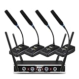 D Debra Konferenz-Mikrofon DU4004 UHF - 4 x 16 Kanäle, 360°...