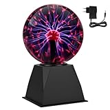 SKUTZTEK Magische 6 Zoll Plasmalampe, Faszinierende Plasmakugel mit...