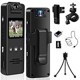 Mini Action Cam, 1080P HD & 180° Drehbarem Objektiv, Bodycam körperkamera mit...
