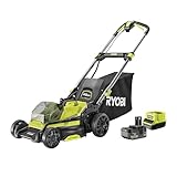 RYOBI 18 V ONE+ Akku-Rasenmäher RY18LMX40C-150 – 40 cm Schnittbreite, inkl....