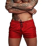 Donason Badehose Herren Schnelltrocknend Badeshorts für Herren Sporthose...