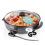 GOURMETmaxx Elektrische Multifunktionspfanne ⌀ 40cm | Mit Thermostat,...