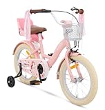 SJOEF Dolly Kinderfahrrad 16 Zoll | Kinder Fahrrad für Mädchen/Jugend | Ab 2-7...