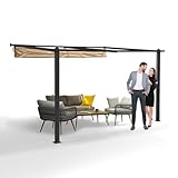 Grindi - Garten Pergola Pavillon Terrassendach Wandpergola Siros 3x4m -...