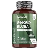 Ginkgo Biloba - 6600mg pro Dose - Mit Sibirischer Ginseng Extrakt (25:1) - 365...