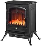 HOMCOM Elektrokamin Elektrischer Heizung Elektro Kamin Kaminofen Flammeneffekt...