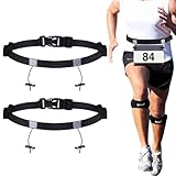 XPEX 2 Stück Running belt Laufgurt joggen Startnummernband laufen...