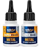 Sekundenkleber 2-Komponenten SuperGlue für Metall - wasserfest, hitzebeständig...