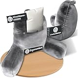 Alphocus Rückenkissen Bett mit integrietem Kirschkernkissen - 2 in 1...