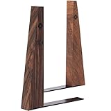TILISMA Handgefertigte Walnuss Buchstützen für Regale-Bucherstützen aus Holz...