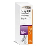 Fungizid-ratiopharm® Pumpspray mit dem Wirkstoff Clotrimazol. Zur schonenden...