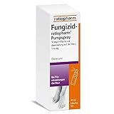 Fungizid-ratiopharm® Pumpspray mit dem Wirkstoff Clotrimazol. Zur schonenden...