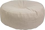 Fluss Schlaf Hocker Rundhocker Roller Cord 47x20 (beige)