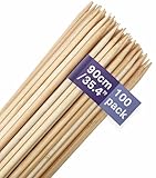 MATANA 100 Stück XXL Holzspieße, Stockbrot Spieße, Marshmallow Spieße, 90cm...