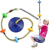 Schaukel Outdoor Kinder Kletterseil Schaukel mit Plattform, für Kinder Baum...