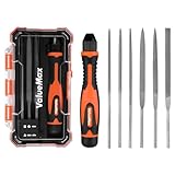 ValueMax Nadelfeilen Set, 7tlg. Mini Feilenset, Auswechselbares Feilensatz mit...