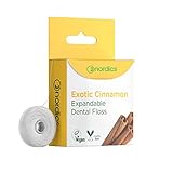 Nordics Organic Care Öko Zahnseide PLA varibale Breite mit Zimt, 15 g