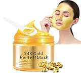 24k Gold peel off maske gesicht, Anti-Aging Gesichtsmaske, Gold Peel Off Maske...