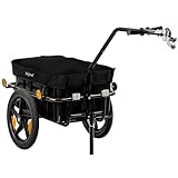 Zelsius Fahrradanhänger Transport | 68 Liter | Transportwagen, Fahrradwagen,...