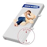 Bellabino Kindermatratze Twist 90x200, Matratze für Babybett, wendbar...