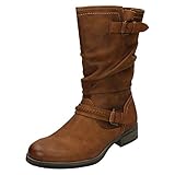 Rieker Estella Womens Kalb Länge Slouch Stiefel 40 EU Braun (Nuss/Nuss 22)