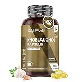 Knoblauch Weichkapseln - 15.000mg (500:1 Extrakt) - 180 vegane Kapseln - Allicin...