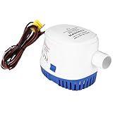 Bilgepumpen, 12V 1100GPH Automatische Bilgenpumpe Marine Tauch Bilge Auto Silent...