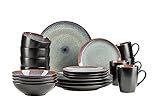 MÄSER 934100 Serie Teona, Keramik Geschirr Set für 4 Personen mit...
