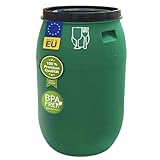 Das Plasteo® 220 Liter Weithalsfass mit Stülpdeckel, HDPE, BPA-Frei,...