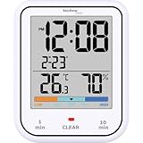 Technoline WT380 Digitale Badezimmeruhr mit Hygrometer und Thermometer |...