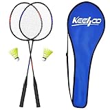 KH Federball Set Badminton Schläger Set of 2 oder 4 für Erwachsene Kinder,...