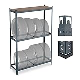 Relaxdays Reifenregal für 8 Reifen, HxBxT: 180 x 120 x 40 cm, 795 kg, Stahl,...