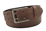NK Belt GmbH Handgemachter Herren Ledergürtel aus Büffelleder mit Doppeldorn...