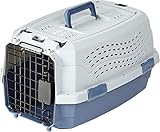 Amazon Basics Katze Transportbox für Haustiere, 2 Türen, 1 Dachöffnung, L 48...