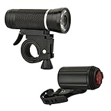 Fischer Fahrrad Beleuchtungs-Set 30/15 Lux, Batterie-Leuchtenset, Front- und...