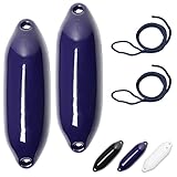 HonuNautic 2er Set Fender incl. Fenderleinen | U-Serie | Farbe: Blau | Größe:...