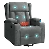 WOLTU Fernsehsessel elektrisch verstellbar, Massagesessel mit Liegefunktion...