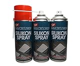 SDV Chemie Silikonspray Spray 3X 450ml Siliconspray Kunststoff- und Gummipflege...