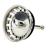 tecuro | Siebkörbchen Siebkorb | für Spüle Spülbecken | Ø 54 mm | mit...