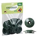 Futura-Shop Schneckenschutz Schneckenfalle 10er Set wetterfest | Schneckenabwehr...