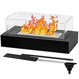 Tischkamin, Comius Sharp Rechteckige Tischplatte Feuerstelle mit 4-seitigem...