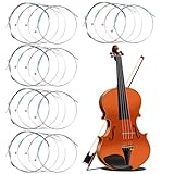 20 Stück Violinsaiten 4/4 3/4 Universal Violinensaiten Full Set Stahlkern...