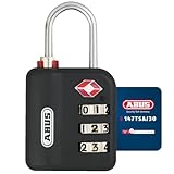 ABUS TSA-Schloss 147TSA/30 - Kofferschloss mit 3-stelligem Zahlencode - für...