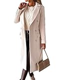 IDEALSANXUN Trenchcoats für Damen, Herbstmode, mittlere Länge, zweireihiger...