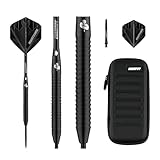 Champify® 90% Tungsten Darts Set “Nighthawk” mit 23g Barrel und schwarzer...