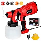Farbsprühsystem 1200ml, HVLP Farbsprühgerät 550W, Sprühpistole Wandfarbe mit...
