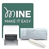 Mine Stamp Kleidungs- und Buchstempel Kompakt | Personalisierbarer Kompakter...