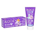 R.O.C.S. Kids (4-7 Jahre) Zahnpasta Bubble Gum- Vegane Zahncreme - mit Fluorid -...